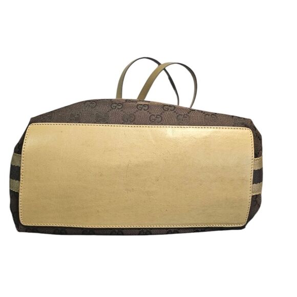 Gucci Monogram Brown, Black and Tan Tote Bag - Picture 11 of 14